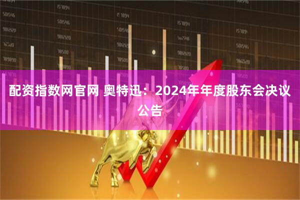 配资指数网官网 奥特迅：2024年年度股东会决议公告