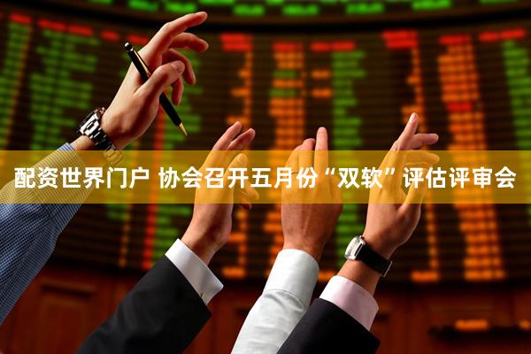 配资世界门户 协会召开五月份“双软”评估评审会